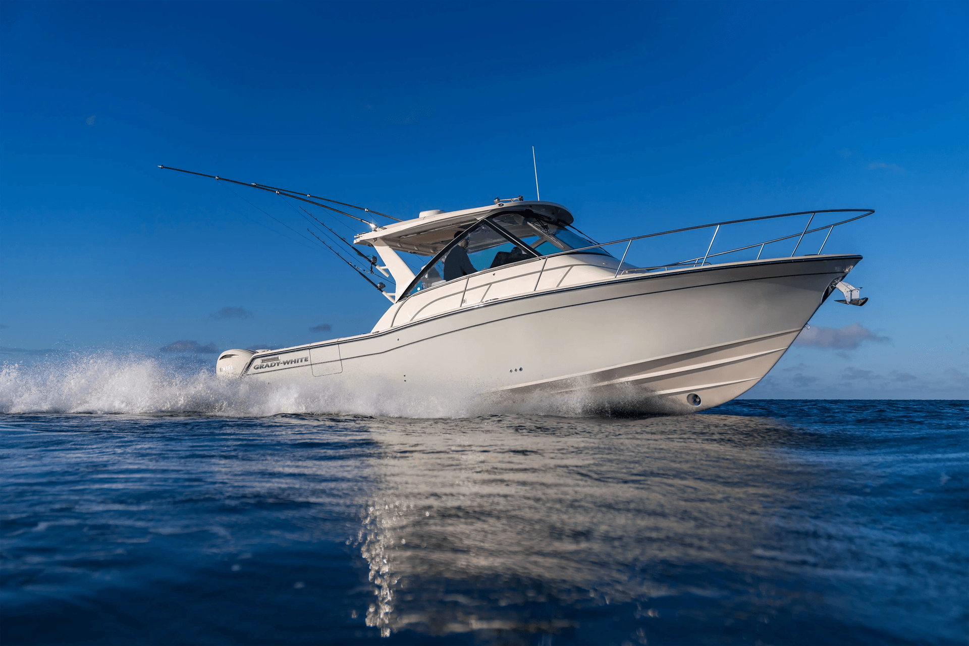 Boat on open water