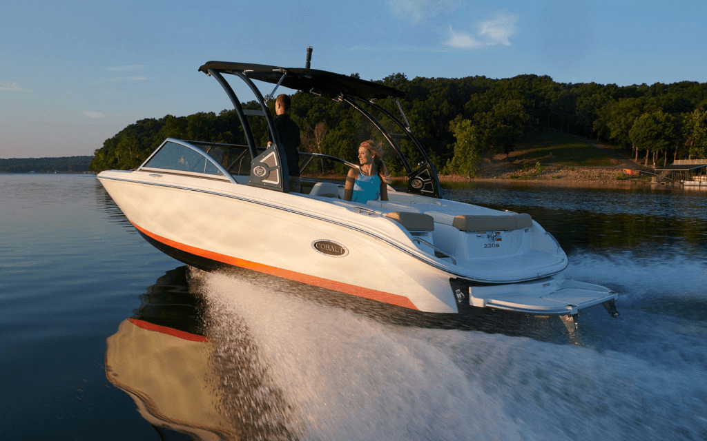 Boat at marina ready for trade-in appraisal